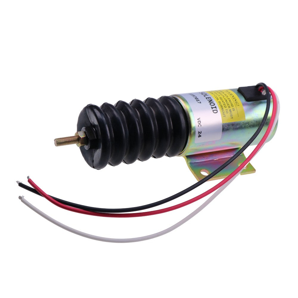 Aftermarket 24V Solenoid 119-7017 for Caterpillar CAT Vibratory Compactor CB-434C CB-534C CB-535B CB-634C CP-433E Engine 3054 3116
