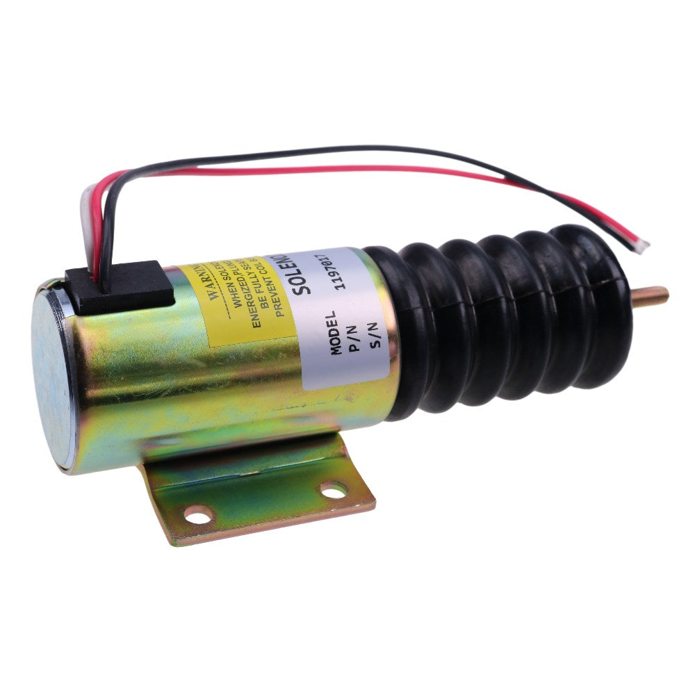 Aftermarket 24V Solenoid 119-7017 for Caterpillar CAT Vibratory Compactor CB-434C CB-534C CB-535B CB-634C CP-433E Engine 3054 3116