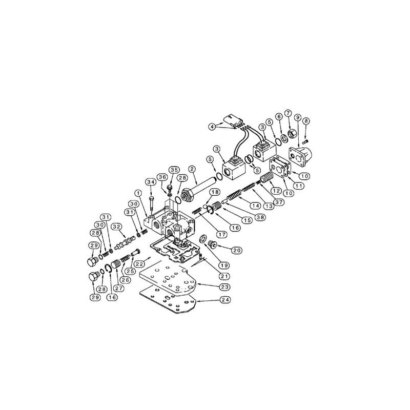 334558A1 New Aftermarket Transmission Control Valve Assembly Fits Case 570LXT 570LXT Series II