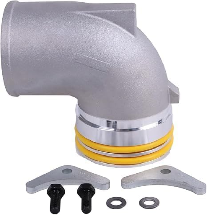 Aftermarket 7W3144 7W-3144 7W3145 5H7704 Turbocharger Intake Elbow Compatible with Caterpillar CAT 3456 3406B 3406C 3406E C-15 C-16 C-18