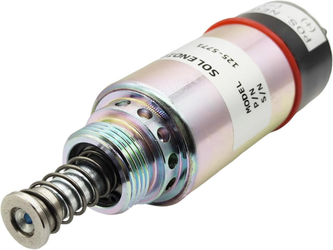 Aftermarket 12V Fuel Shutoff Solenoid 125-5771 Compatible with Caterpillar CAT 3114 3116 3126 Engine