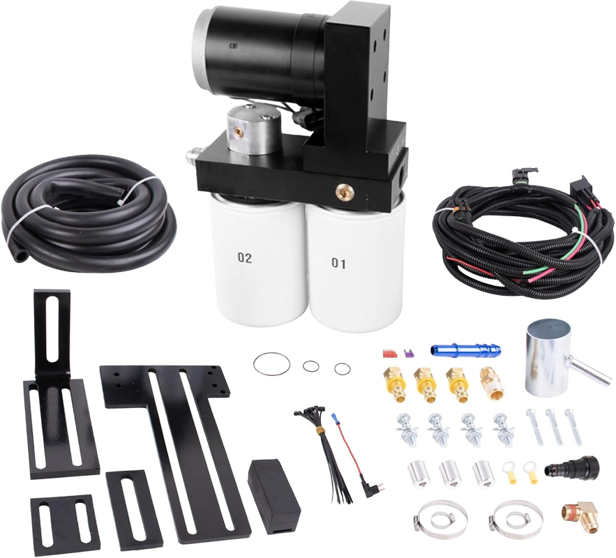 Aftermarket TSC10165G TS C10 165G TC10150G FASTC10150G 165GPH Diesel Fuel Lift Pump System Compatible with Chevrolet Silverado GMC Sierra Diesel 6.6L 2001-2010