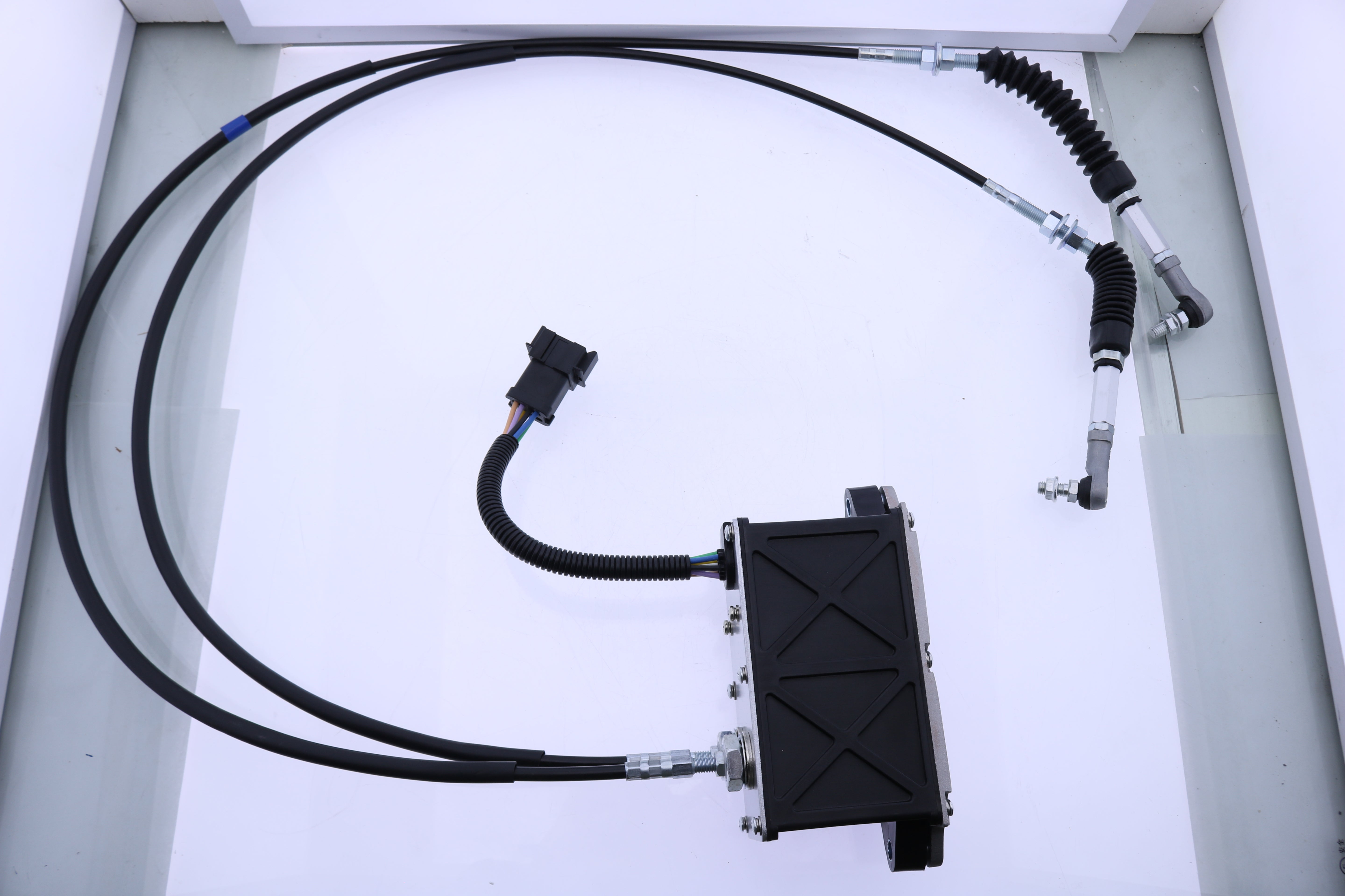 Throttle Motor Governor Assembly with Double Cables 7 Pins 309-5954 227-5212 for Caterpillar CAT Excavator 320C 320D