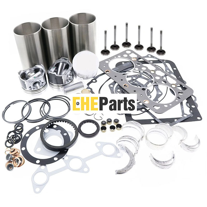 Replacement Isuzu Overhaul Kit for engine 3AE1 fits ISEKI HL2400, TE4270, TL2100, TL2300, TL2500, TL2700 TU220, TU240, TU2100 TU320; BOLENS G272, G274