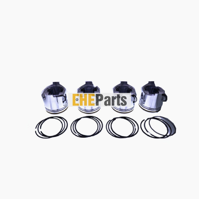 Aftermarket 4 Sets Yanmar 129907-22090 Piston And Ring Kit For Yanmar 4tnv98