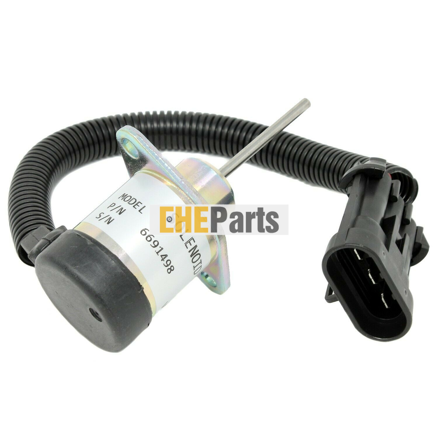 Aftermarket Fuel Shut Off Solenoid 6691498/6691313 for Bobcat Mini Excavator B300 BL370 325 328 329 331 334 335 337 341 430 435 E32 E35 E42 E45 E50 E55 5600 5610 S130 S150 S160 S175 S185 S205 S510 S530 T110 T140 T180 T190