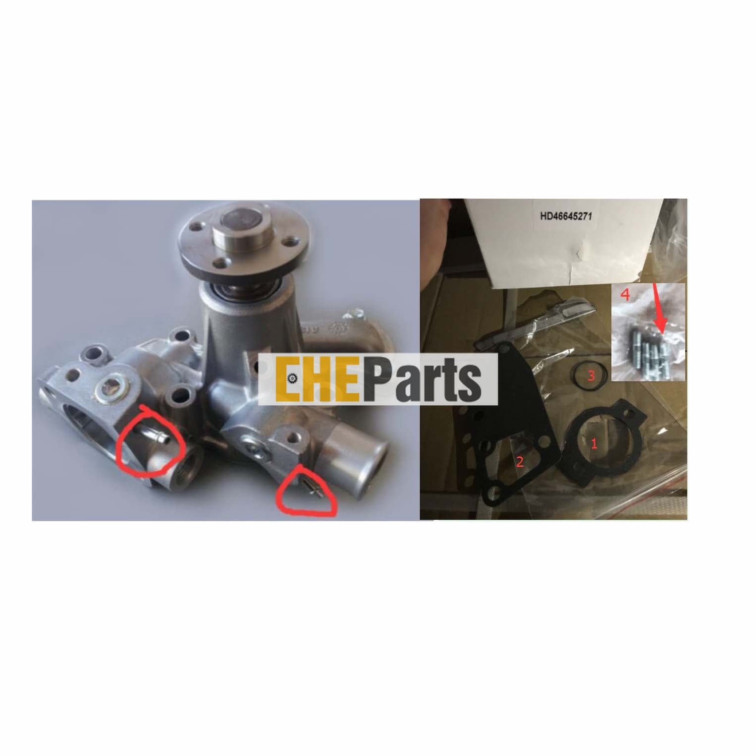 Replacement Ingersoll Rand 46520235 Water pump for P90CWIR & P90CWIR-UT Compressor