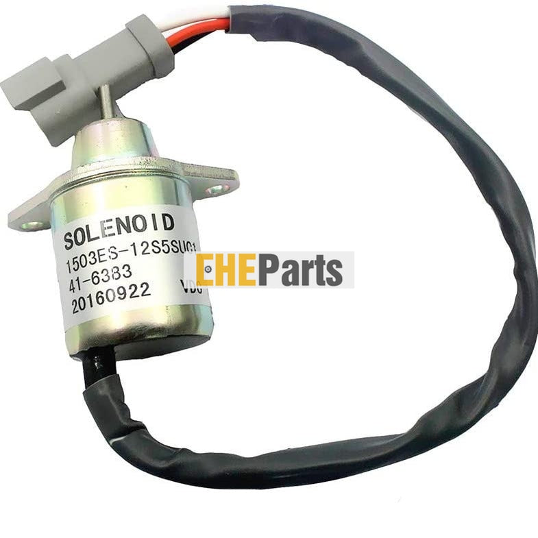New Aftermarket Shut Off Shutdown Stop Solenoid 41-6383,1503ES-12S5SUC11S, 129486-77952 For Yanmar Thermo King TK 419100, 41-4306