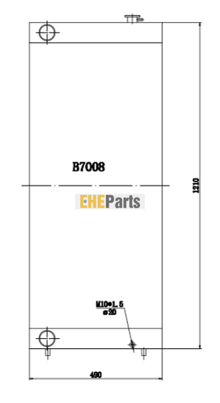 Aftermarket NEW Radiator LN002080 LN002730 Fits For CASE CX360B Crawler Excavator