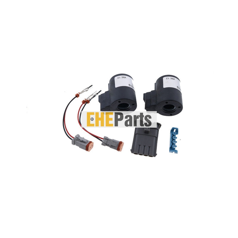 Aftermarket New Coil  Solenoid Kit Hardware Transmission 87456900 Fits Case  Loader Backhoe Models 570L 580L 580M 585G +