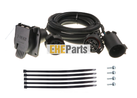 5TH WHEEL ADAPTER HARNESS 7-WAY FLAT PIN U.S. CAR CONNECTOR ASSEMBLY 7FT., GM, FORD, DODGE, TOYOTA