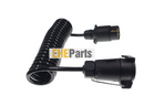 Curly Trailer Extension Cable 7 Pin Plug to 7 Pin Socket M/F -2M