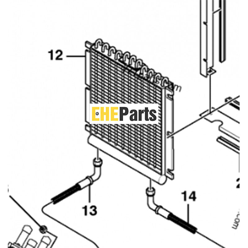 Hydraulic Oil Cooler 11851029 VOE11851029 For Volvo MC110 MC60 MC70 MC80 MC90