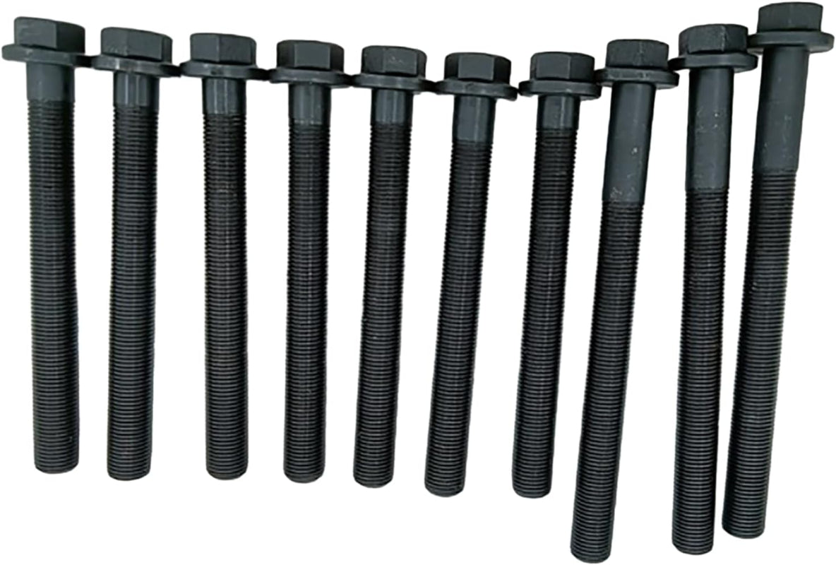 Aftermarket 1 Set Cylinder Head Bolt 225-5501 225-5502 Compatible with Caterpillar CAT Engine 3054 3054B 3054C 3054E 3054T C3.3 C3.4 C3.4B C4.4 C4.4B Excavator 320