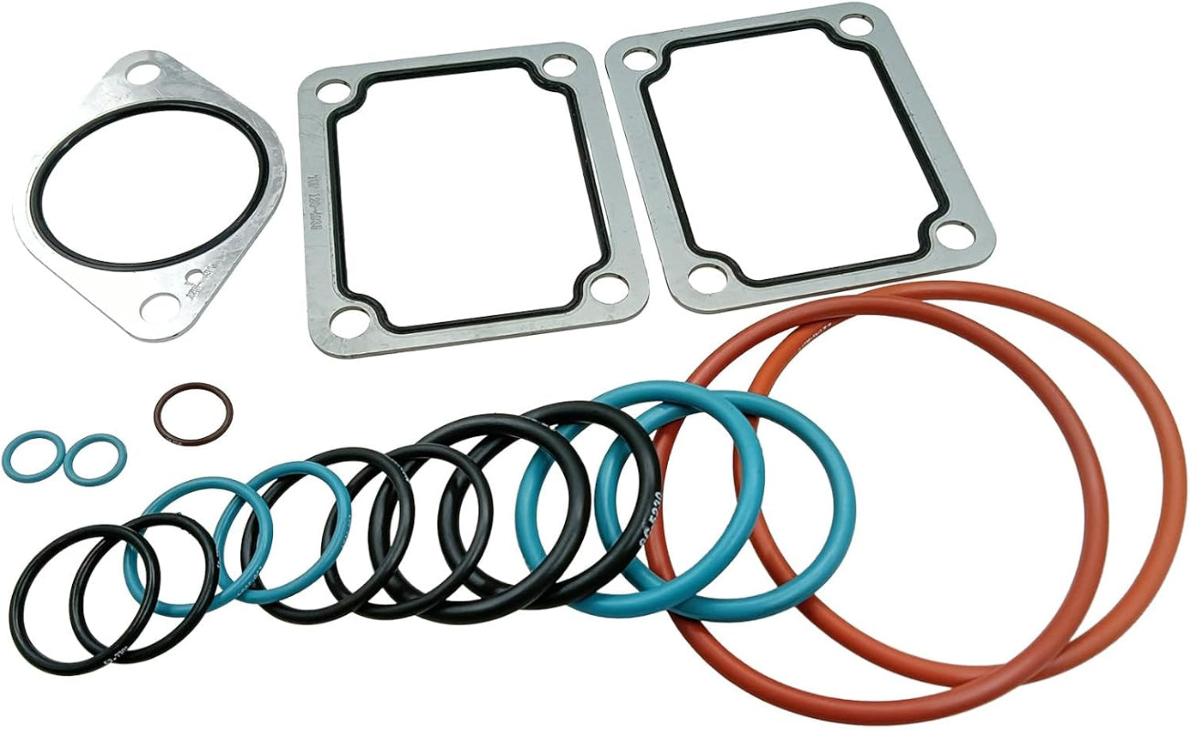 Aftermarket 189-1814 1891814 Oil Cooler Gasket Kit for Caterpillar CAT Engine 3406C 3406E C-12 C-15 3406B C16