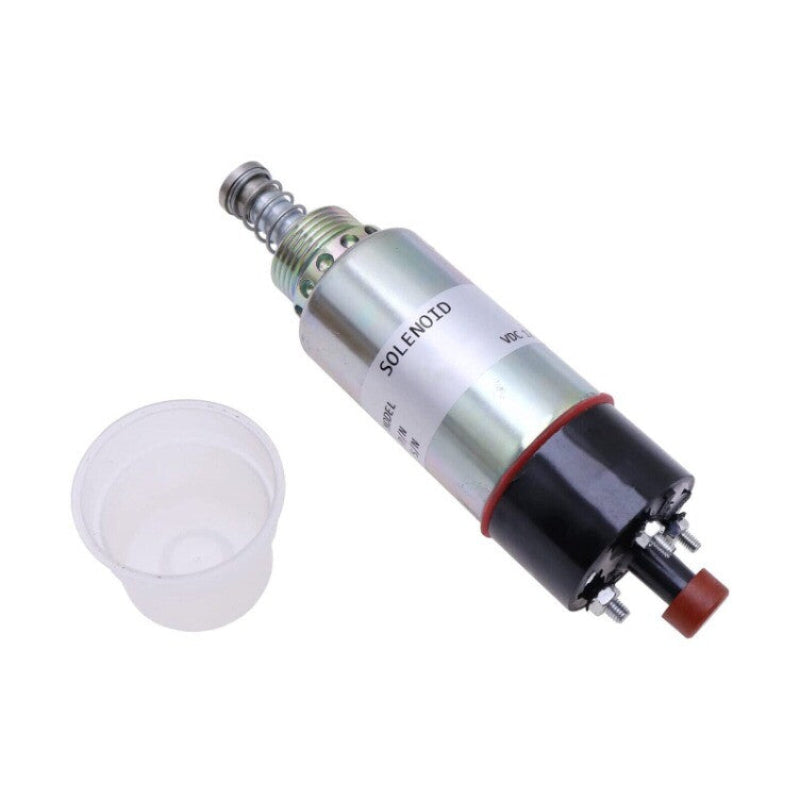 Aftermarket 12V Stop Solenoid 155-4651 8C-3664 Compatible with Caterpillar 446B 446D Engine 3114 3116