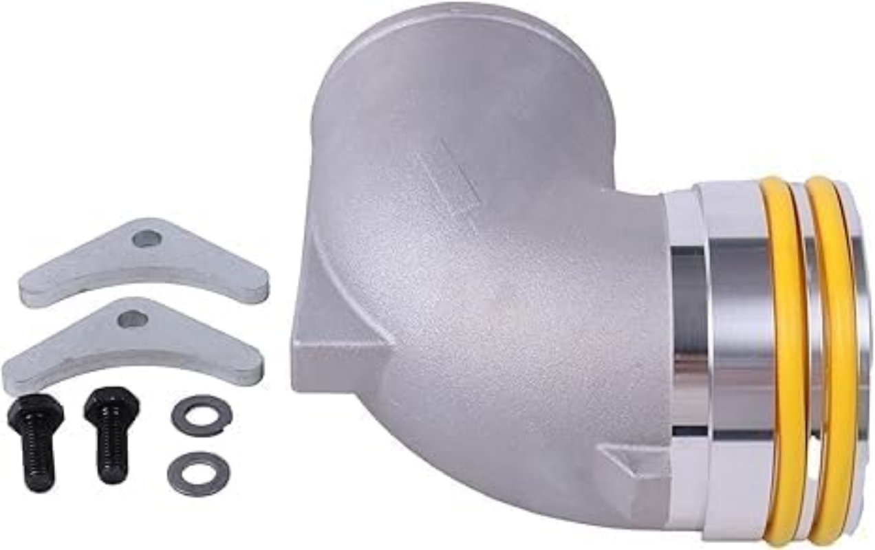 Aftermarket 7W3144 7W-3144 7W3145 5H7704 Turbocharger Intake Elbow Compatible with Caterpillar CAT 3456 3406B 3406C 3406E C-15 C-16 C-18