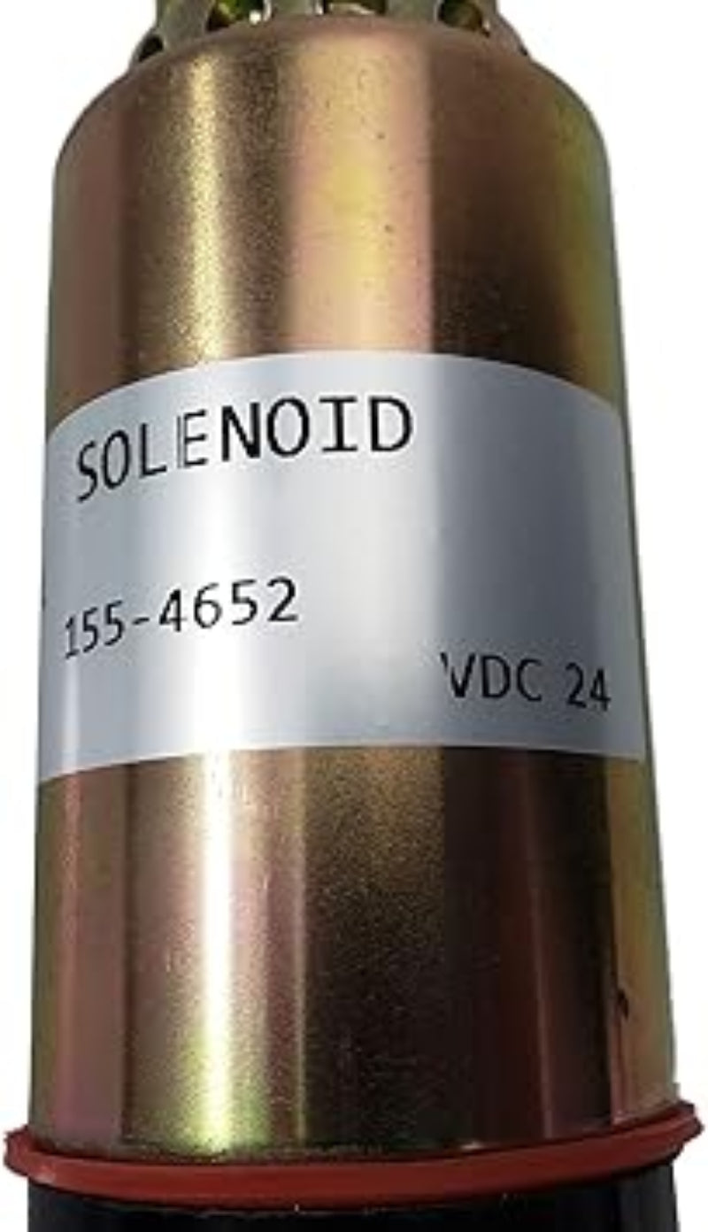 Aftermarket 155-4652 8C-3663 Fuel Shutdown Stop Solenoid for Caterpillar Excavator E320B E325B E325C E325CL 24VDC