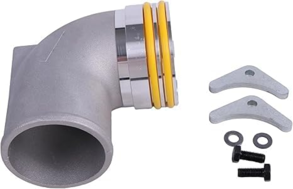 Aftermarket 7W3144 7W-3144 7W3145 5H7704 Turbocharger Intake Elbow Compatible with Caterpillar CAT 3456 3406B 3406C 3406E C-15 C-16 C-18