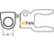 Aftermarket D261621 New 2600 Series Implement yoke with quick disconnect push pin