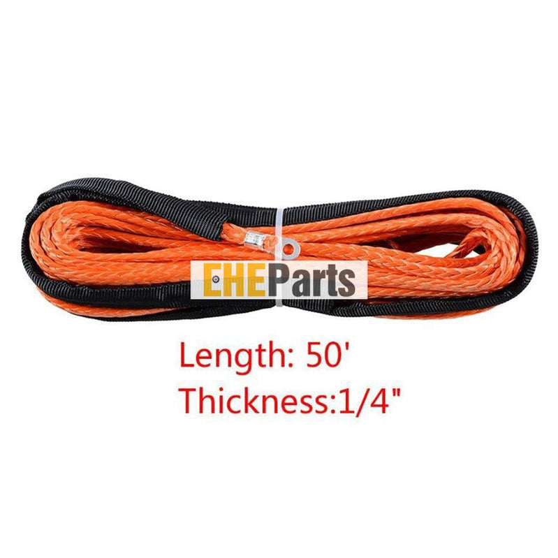 1/4''x50' 5700LBS Synthetic ATV winch line