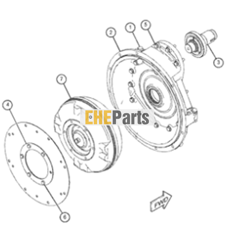 Aftermarket Torque Converter 469-3524 For  Telescopic loader  TH336C TH337C TH3510D TH357D TH406C TH407C TH408D TH414C TH417C TH514C TL1055C TL1055D TL1255C TL1255D TL642C TL943C