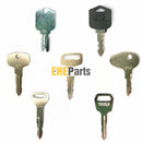 Aftermarket 7 pcs Nissan and Caterpillar Forklift Ignition Keys