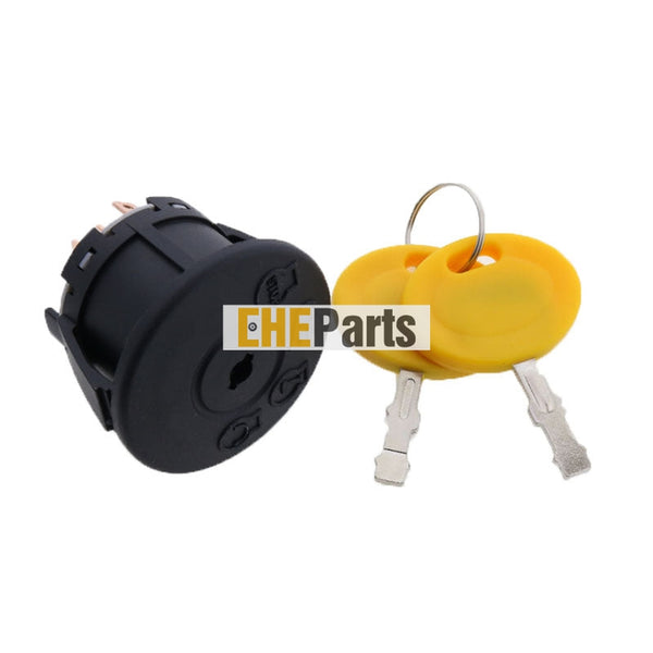 New Aftermarket Ignition Switch AM133597 with keys for John Deere X500 Series Lawn Tractors
