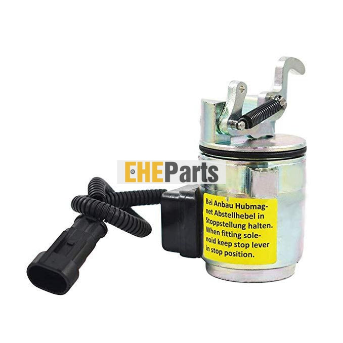Aftermarket New BOBCAT Fuel Solenoid Shut-Off Valve  12-Volts 6686715 For DUETZ DIESEL BF4M1011F