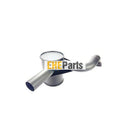 Aftermarket No Turbo Exhaust Box Silencer 12303223 For JCB 3CX