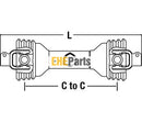 Aftermarket CS52511 Driveline; W/ 1 3/8" 6 Spline QD Yokes Fits Agriquip, Bush Hog, Claas, Fahr, Fella, Fort, and John Deere Disc Mowers