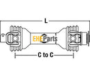 Aftermarket CS53517 Driveline with Overrunning Clutch Fits 100 seris tractor Ford / New Holland, Gehl, John Deere