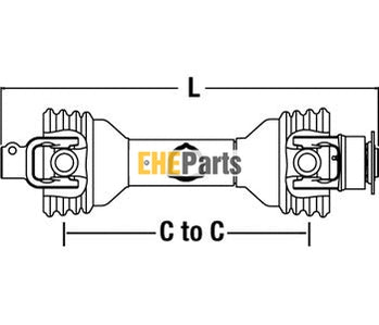 Aftermarket CS53517 Driveline with Overrunning Clutch Fits 100 seris tractor Ford / New Holland, Gehl, John Deere