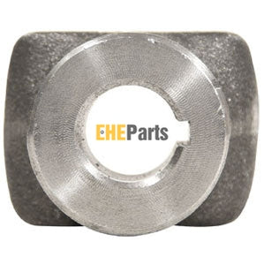 Aftermarket D128616 12-1135 Implement Yoke Round Bore w/ Double Keyway & Set Screw Fits Case-IH applications