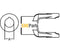 Aftermarket D148018 Implement Yoke Round Bore w/ Keyway & Set Screw Fits 14 Series Tractor