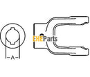 Aftermarket D358620 Implement Yoke Round Bore w/ Double Keyway & Set Screw Fits John Deere, Case-IH applications
