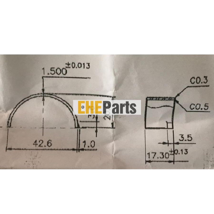 Replacement Kubota 15231-22310/15231-22311 Con rod Bearing for B6000 1 engine set
