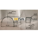 Replacement Kubota 15231-22310/15231-22311 Con rod Bearing for B6000 1 engine set