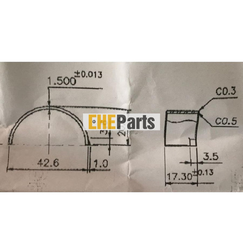 Replacement Kubota 15231-22310/15231-22311 Con rod Bearing for B6000 1 engine set