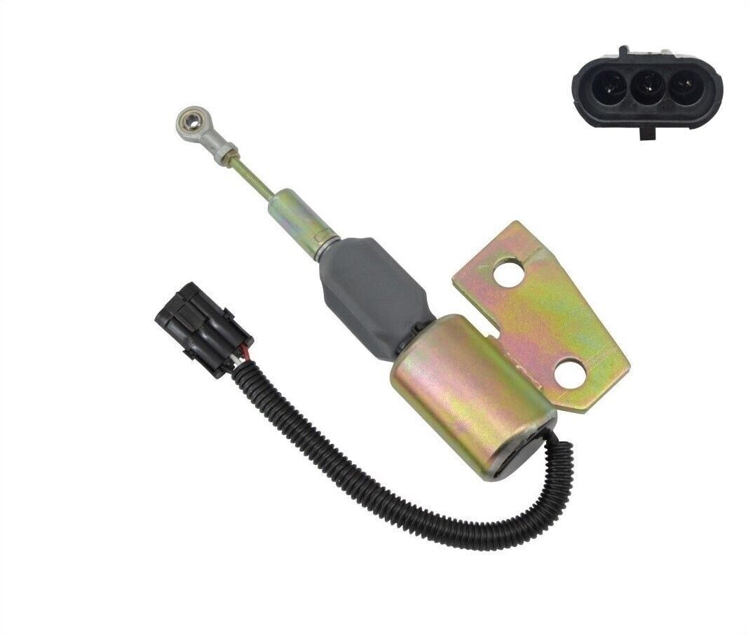 New aftermarket 24V 3991168 Fuel Shut Off Solenoid for Cummins 4BT Hyundai R130