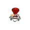 thumbnail interactive-video image 1 of Red Steering Wheel Spinner Knob Kit – Fits IH & Ford Farmall Tractors 1 of 6