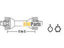 Aftermarket W250012100303 Complete Driveline with splined quick disconnect yokes fits W series tractor