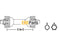 Aftermarket W250012100303 Complete Driveline with splined quick disconnect yokes fits W series tractor