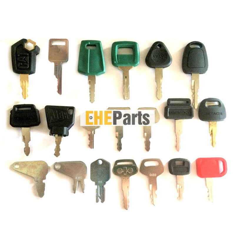 Engine Key Set Aftermarket 20 PCS Heavy Equipment Key Set Ignition Ket Set For JCB Mi